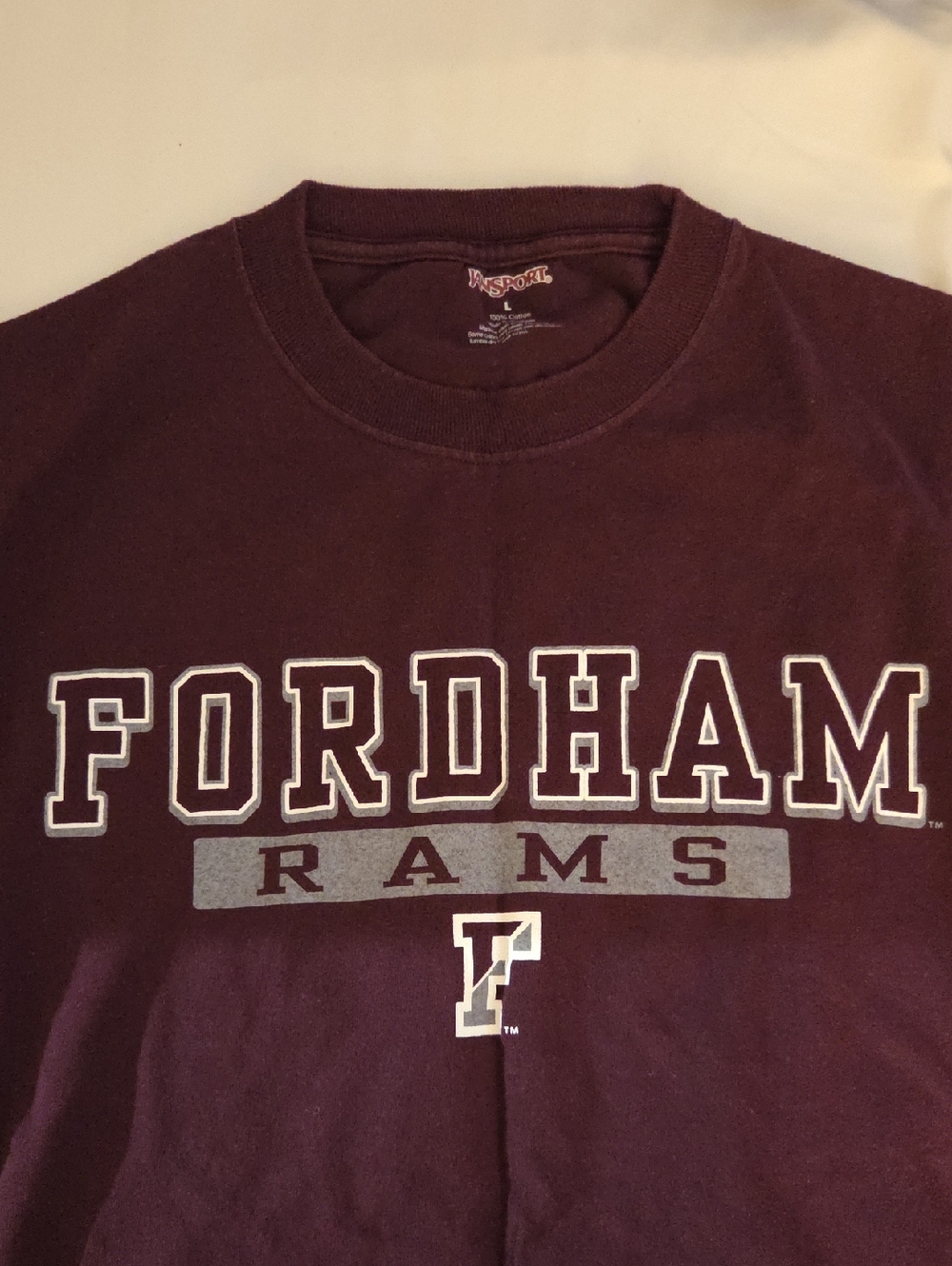 Fordham Rams Jansport Maroon Crewneck Sweatshirt